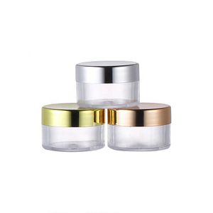 Custom Empty 15ml 30ml Round Ps Jelly Jar Cream Eye Shadow Nails Powder Container Plastic antique jars with lids