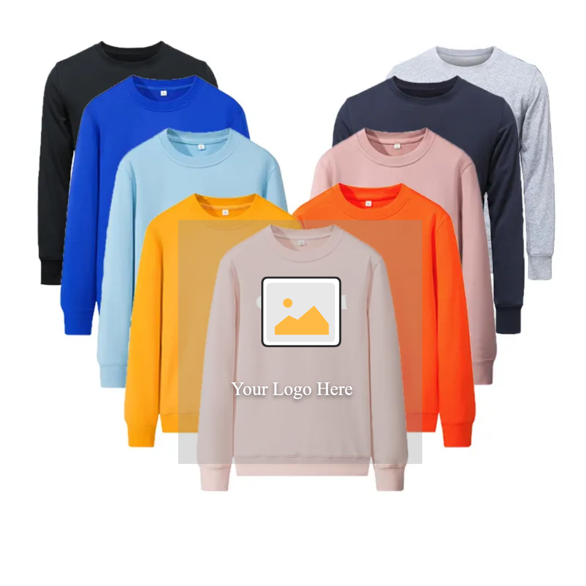 Shuaituzhibin (xiamen) Trading Co., Ltd. Fashion Plain Black Hooded Sweatshirt Custom Logo Sweatshirt High Quality Pullover Sweatshirt without Hood Cotton Men Printed