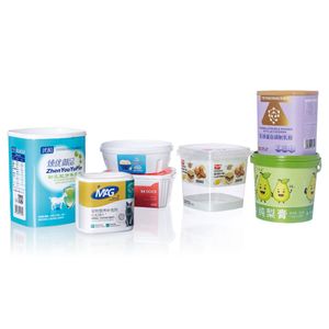 In-mold label injection pp yoghurt cup box milk tea beverage cup packaging label