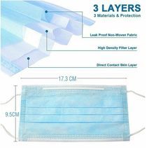 Disposable Good Quality Three-Layer Surgical Mask 3 Ply PP medical Face Mask With earloop