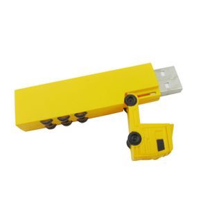 factory price Customize Logo Printing Pen Drive Truck Plastic USB Flash Drive