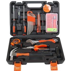 45  Pieces Hand Tools Kit General Repair Hand Tool Set with Tool Box Storage Case juego de cajas de herramientas