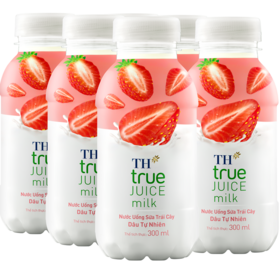 TH true JUICE milk Natural Strawberry 300ml Organic Soft Drinks PET Bottle Beverage Fruit & Vegetable Juice