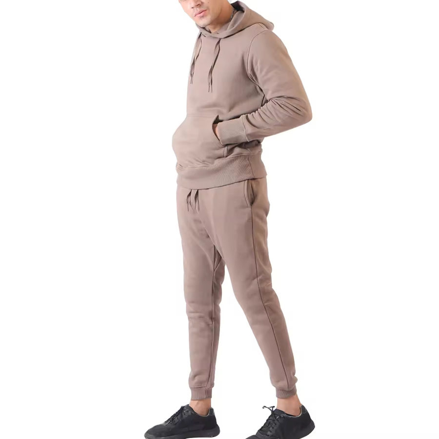 Casual Pullover Sweatshirt Pants Two Piece Set Streetwear Jogger Men Track Suit Print High Quality