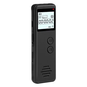 Portable LCD Screen Digital Voice Activated Recorder Hidden 4GB-32GB Audio Recording Device Auto Save One Button Recording ABS