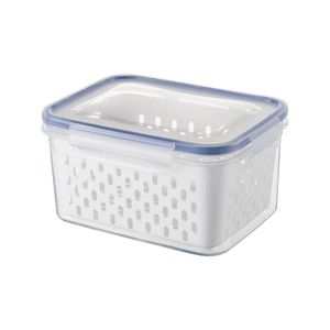 HYRI Refrigerator Preservation Storage Box Drain Basket Airtight Food With Removable Colander Fresh Produce Saver
