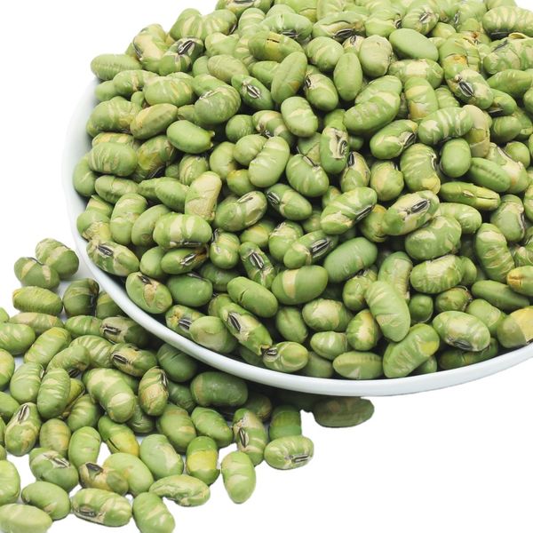 High protein natural ingredient healthy crunchy green edamame snack beans