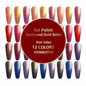 High Tech Professional Distributors Soaking Off Shinning Nails Beauty Salon UV Beach Quicksand Nail Gel Polish For Sale