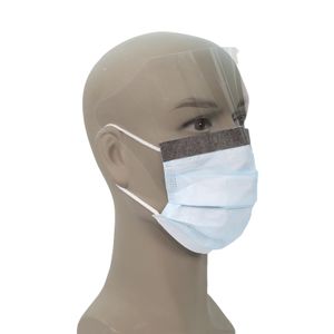 Surgical  face Masks With Shield Surgical Facemask with Transparent Eye Shield Face Mask Eye Shield