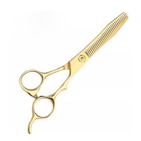 Hair Styling 6 inch Gold Salon Beauty Scissors Professional Barber Stainless Steel Hair Scissors