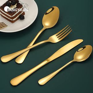 FANGYUAN economical hot selling mirror cutlery set stainless steel gold plated flatware set wedding
