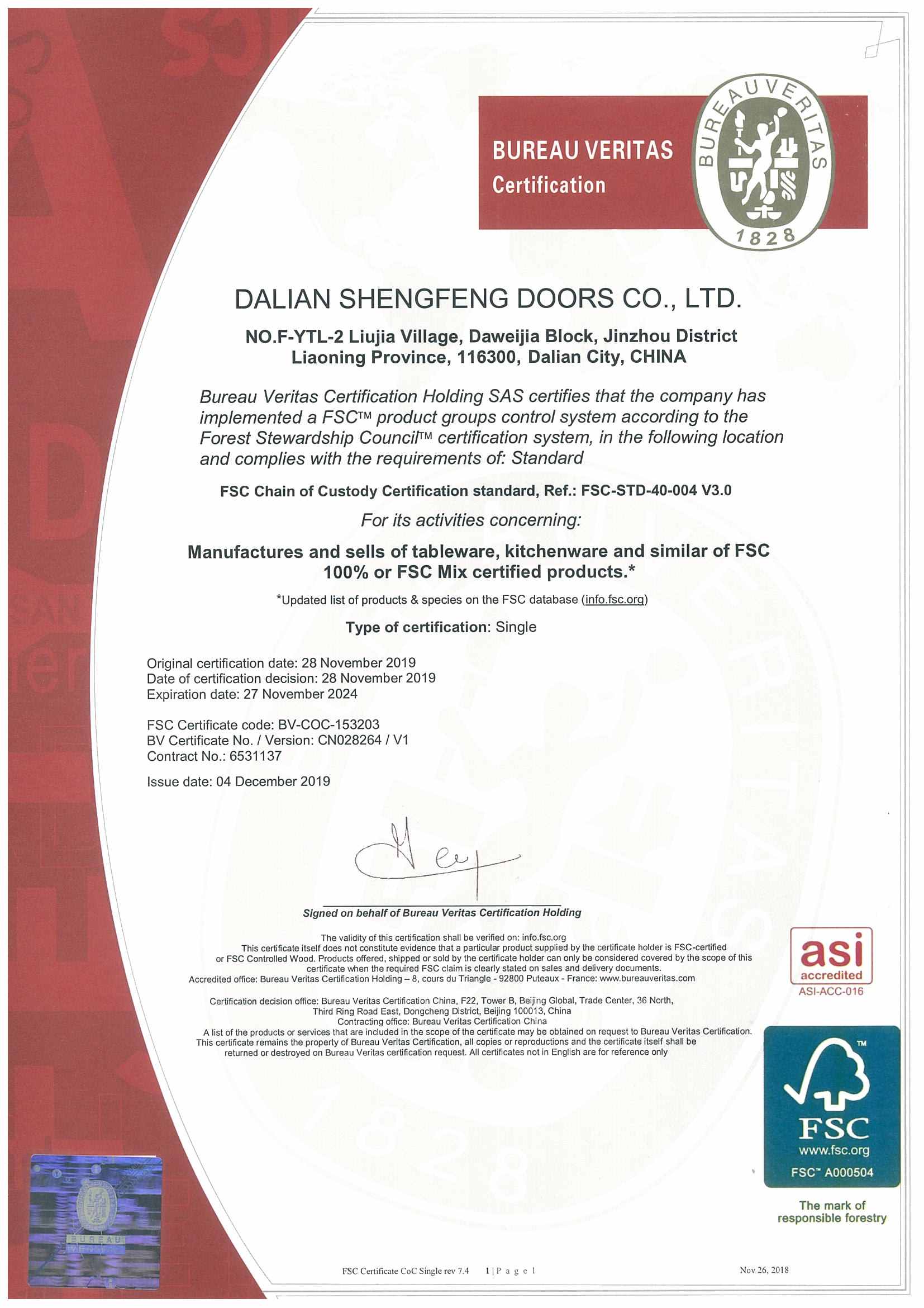 Dalian Shengfeng Doors Co., Ltd. wooden spoons