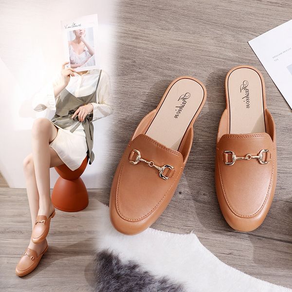 Shoes manufacturer fashionable ladies casual flat moccasins women's sandals shoes ladies