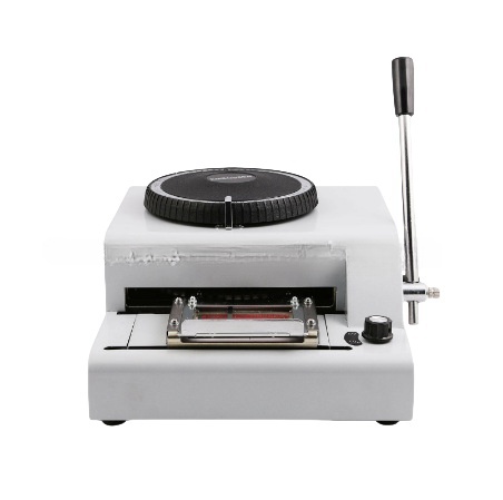 Character Manual PVC Name VIP Card Embossing Machine Printer Dog Tag Embossing Machinery ID Cards PVC Card Embosser Machine