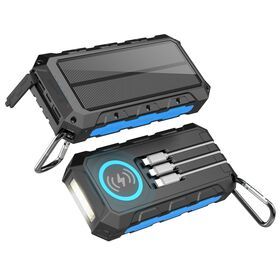 Outdoor Portable Solar Power Bank 20000mah Mobile Power Bank Charger Solar Powered Board Battery Charger With Light Compass