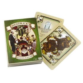 300gsm (blue core) paper playing cards, 54 cards/deck in a paper tuck box 4+0C