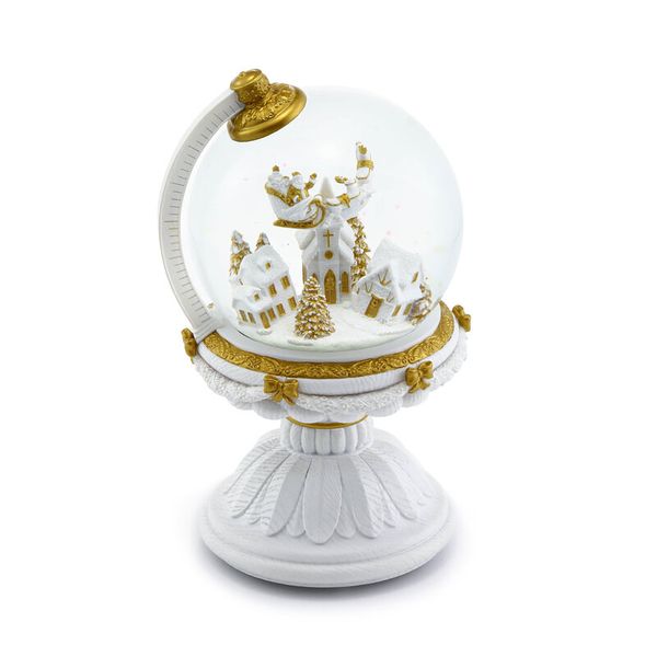 Home Beautiful Christmas Snow Water Globe Table Top Decor Merry Christmas Holiday Glitter Globe