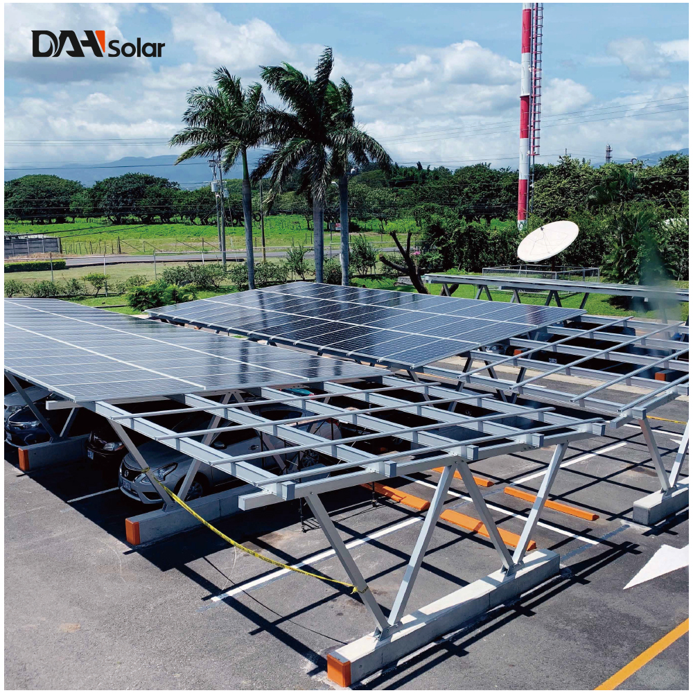Solar PV Car Park Ground Metal Racks Solar Panel Mounting Brackets With Factory Customization Solutions