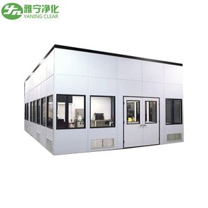 Pre-Fabricated Soft Wall Freestanding Cleanroom Booth Enclosure HEPA FFU Fan Filter Unit New Condition Clean Room Industries
