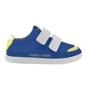 Unisex Kid's Colorful Leather Barefoot Lace-Up Shoes Large Size Wide Toe Protection Fashionable Fitness Design Spring School
