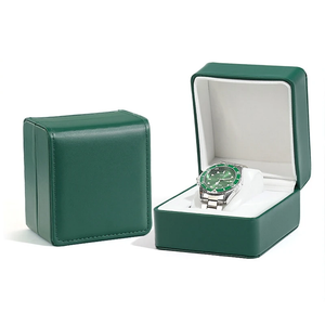 Premium Unisex Single Watch Storage Box Foil-Stamped Paper Display Holder Travel Valentine's Day Gift Men Women Drop Shipping
