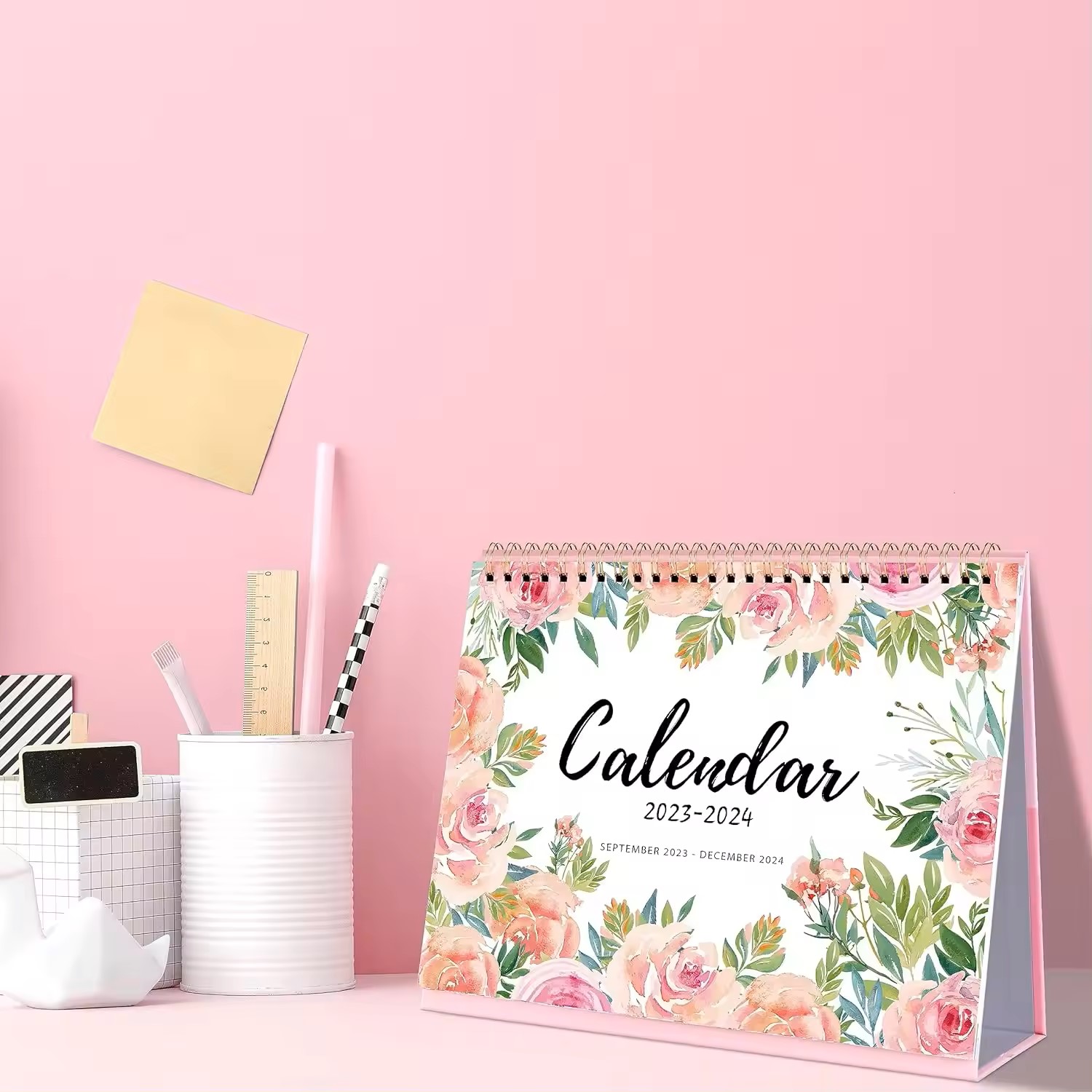 Guangzhou Easyprint Import And Export Co., Ltd. Vertical Flip Desktop Calendar September 2024- December 2024,16 Month Desktop Calendar,9.85 Inches X 8.33 Inch