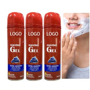 200ml oem odm organic beard shaving cream moisturized mild no Irritation custom logo foam cream shaving gel cosmetics factory