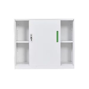 Wholesale File Office Metal Cabinet Modern  Steel Cupboard With Two Sliding Doors Low Height Office Storage Cabinet