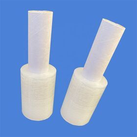 Mini Stretch Wrap Film with Handle for Pallet Wrap, Moving Supplies 80 Gauge Shrink Wrap Film Roll
