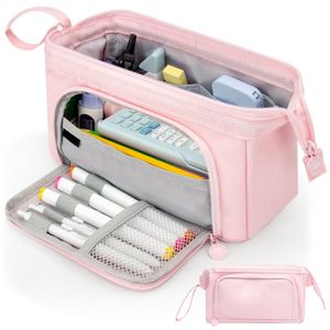 Large Capacity Custom Pencil Pouch Handheld Cosmetic Portable Gift For Office School Teen Girl Boy Pencil Case