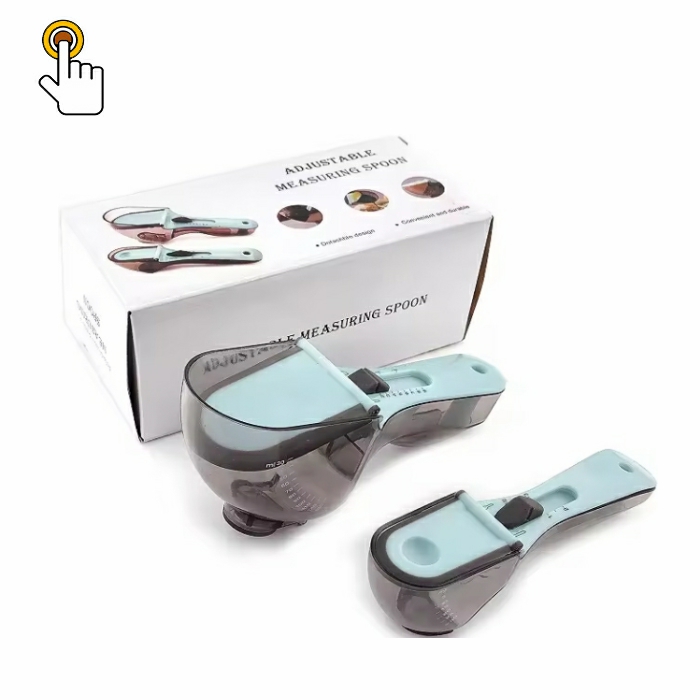 Hot Sales Adjustable Measuring Spoon Set Custom Measuring Spoon Set Plastic Durable Small Scale Measuring Spoon For Kitchen Tool