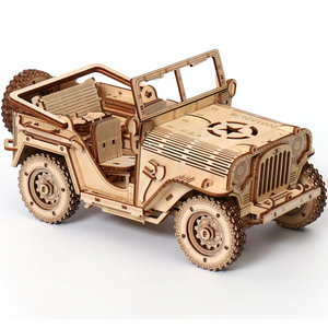 Wood Crafts DIY Assembly Kit Set Car Model Mechanical 3D Car Wooden Toys 3D Puzzle