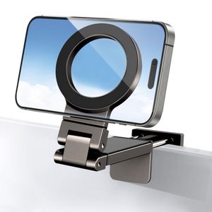 High-End Flexible Magnetic Airplane Stand Phone Holder 20 N52 Magnets 360 Degree Rotation for Train & Desk Indoor Home Use