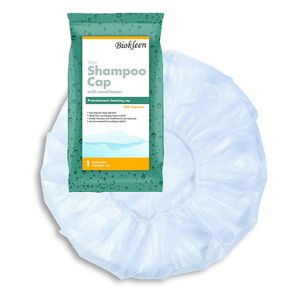 Biokleen Eco Friendly Ready Bath Scented Heated Disposable Rinse Free Shower Caps Rinse-Free Shampoo Cap with Conditioner