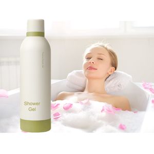 Custom Cosmetics Factory's 200ml 300ml Moisturizing Aloe Body Wash Clear Vitamin C Foaming Shower Bath Gel OEM Wholesale