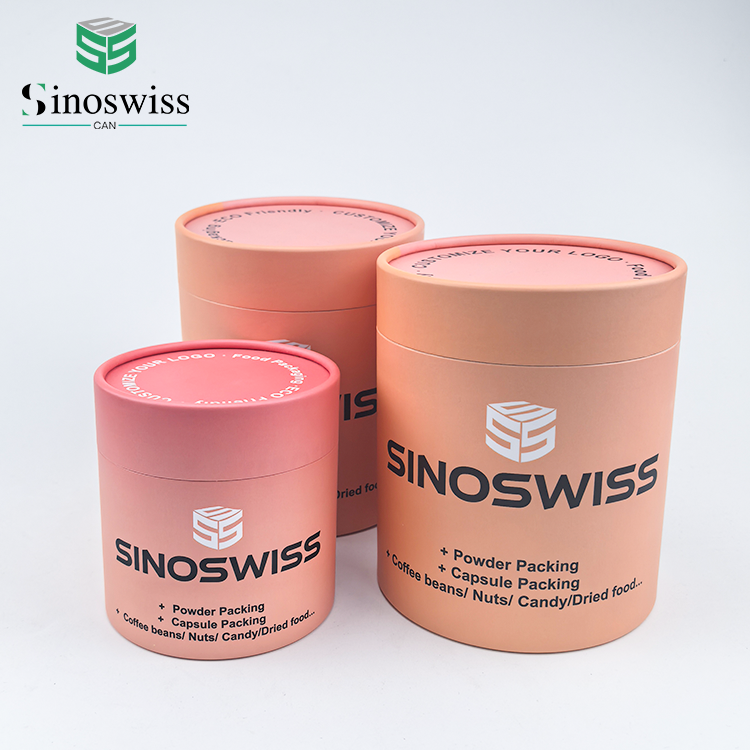 Collagen Powder Jar Paper Packaging Boxes Container Airtight Food Supplement Loose Protein Powder Paper Tubes