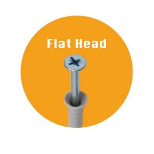 Support customization 10mm plastic wall plug  anchor screw Hammer-in Fixing Frame Fixing Kit