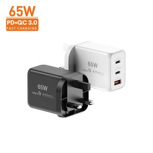 Vina Total 65W 2USB PD Charger Fast Charging Quick Charger Travel Charger For iPhone Samsung Huawei Xiaomi Mobile Phone Charger