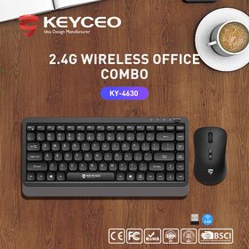 KY-4630 OEM 2.4G wireless keyboard and mouse combo ergonomic slope design mute portability for business computer laptop
