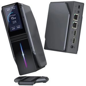 S1 RGB Mini PC M.2 NVMe SSD Mini Computer INTEL Alder Lake N95 N100 gaming computer LCD Screen Vertical Mini Tower