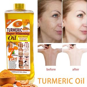 1000ml Turmeric Essential Oil Facial Body Massage Moisturizing Diffuser Aromatherapy Face Body Care Smoothing Skin Care