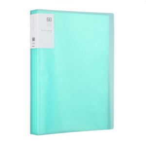 A4 Size 50% Recycled 40 Pocket Black Presentation Display Book Storage Case Portfolio Art Folder with Plastic Sleeves
