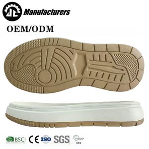 High quality sole rubber and plastic two-color foam leisure sports shoes sole 38-43#