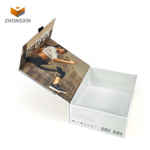 Factory Direct Sale Custom Printed White Blue Tooth Earphone Paper Packaging Box With Hanging Hole