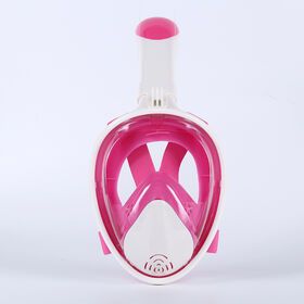 Cross-border special supply adult nose protection silicone full dry swimming diving mask