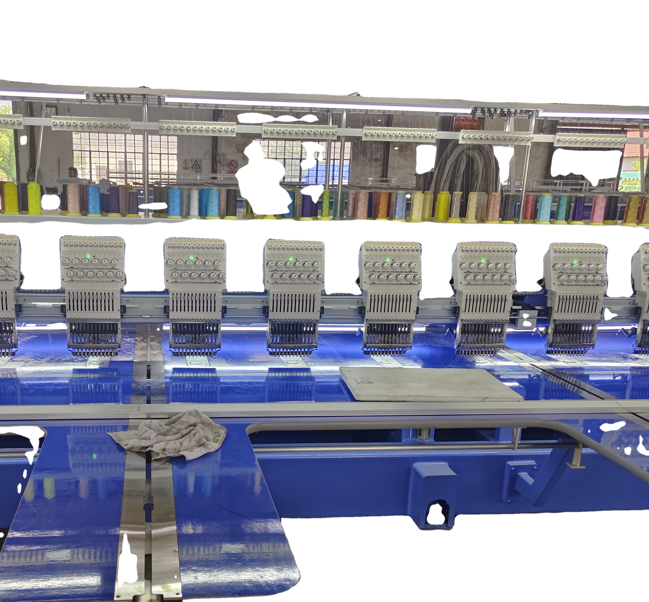Made in China 18 head 12 needle fabric computer high speed embroidery machine