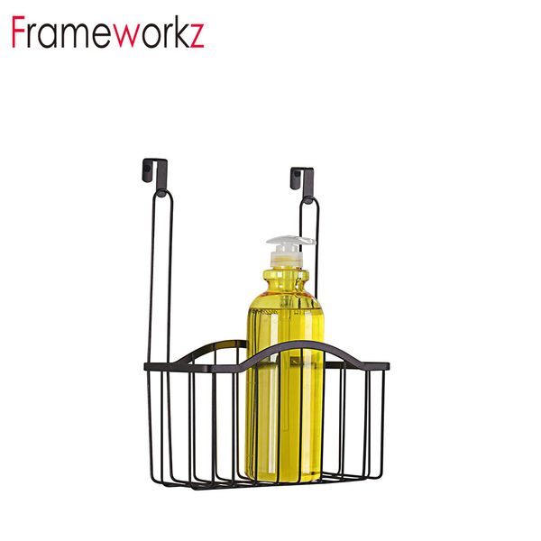Over Door Wire Hanging Storage Bathroom Basket Shower Hanging Caddy Basket