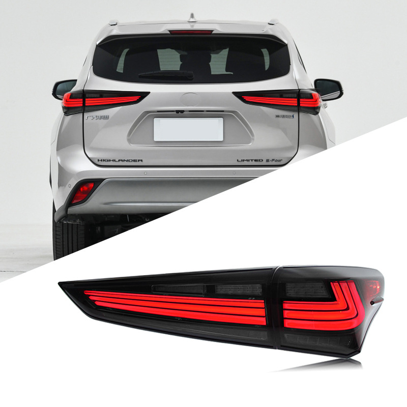Applicable to the Crown Land Rover 4th Generation New Highlander taillight assembly modified LED driving light water turn signal