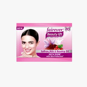 FAIREVER BEAUTY LIFT Face Cream  BRIGHT Skin 9Gram Pack Saffron and Milk Insta Glow Smooth Soft skin Oil Free look  320P