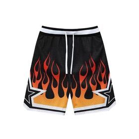 Summer Sublimation Printed Blank Logo Polyester Gym Beach Swim Jogger Gym Men's Basketball Custom Mesh Shorts For Men